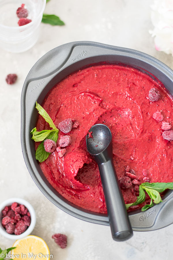 Raspberry Sorbet for Two Recipe: How to Make It