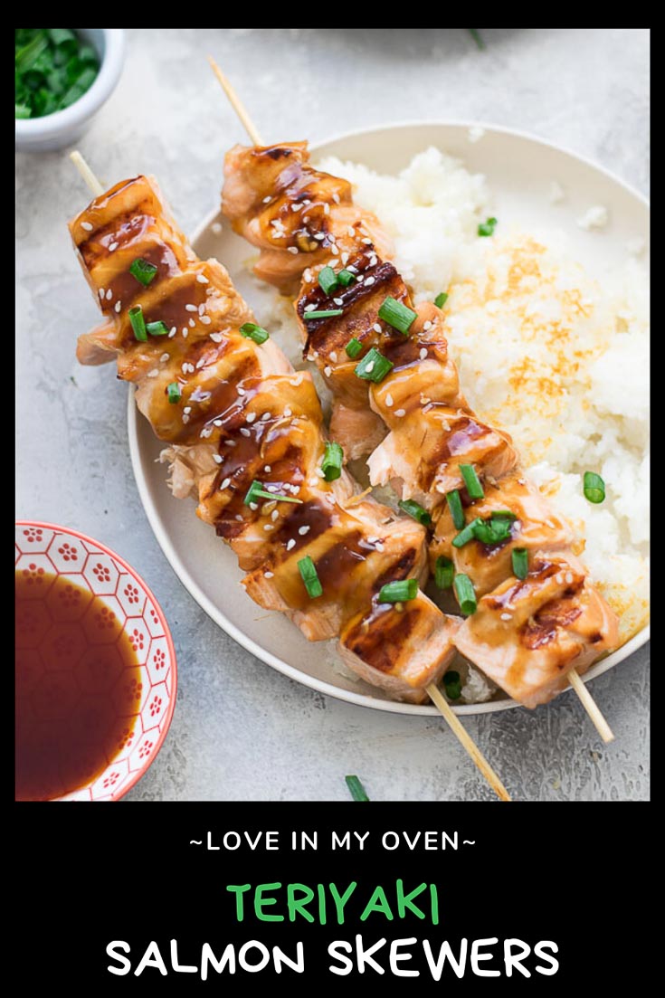 Grilled Teriyaki Salmon Bites