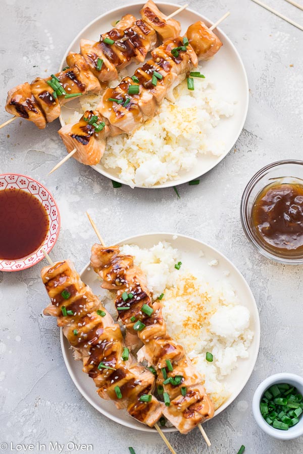 teriyaki salmon bites