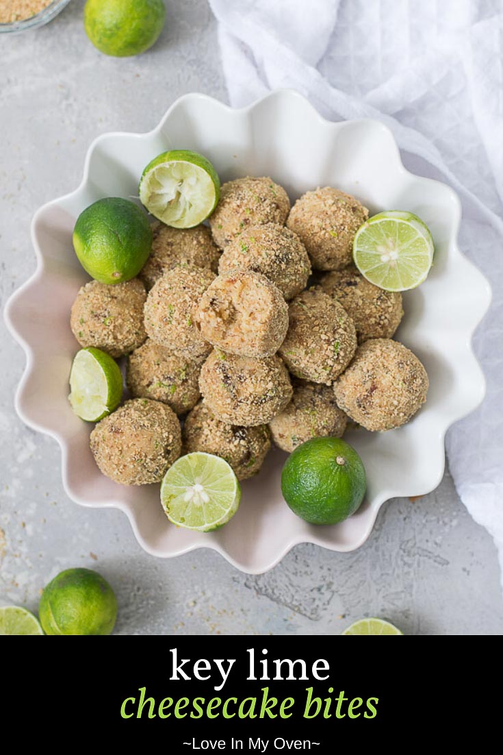 Key Lime Cheesecake Bites