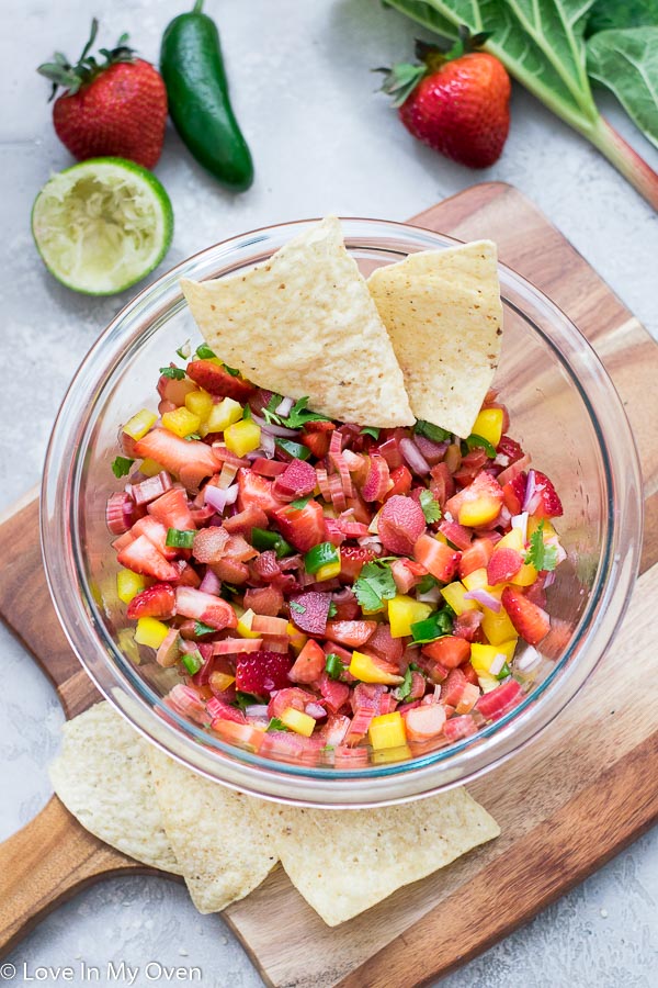 strawberry rhubarb salsa