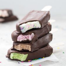 Chocolate Dipped Ice Cream Bars-image
