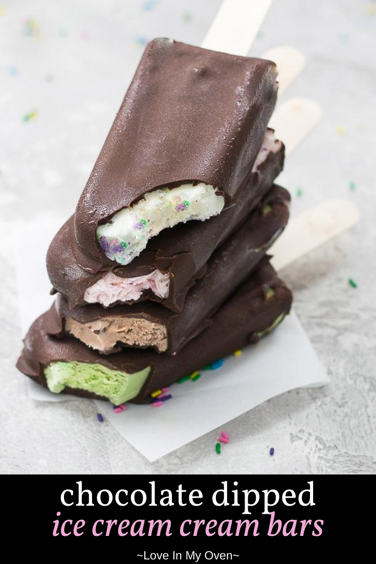 Chocolate Dipped Ice Cream Bars
