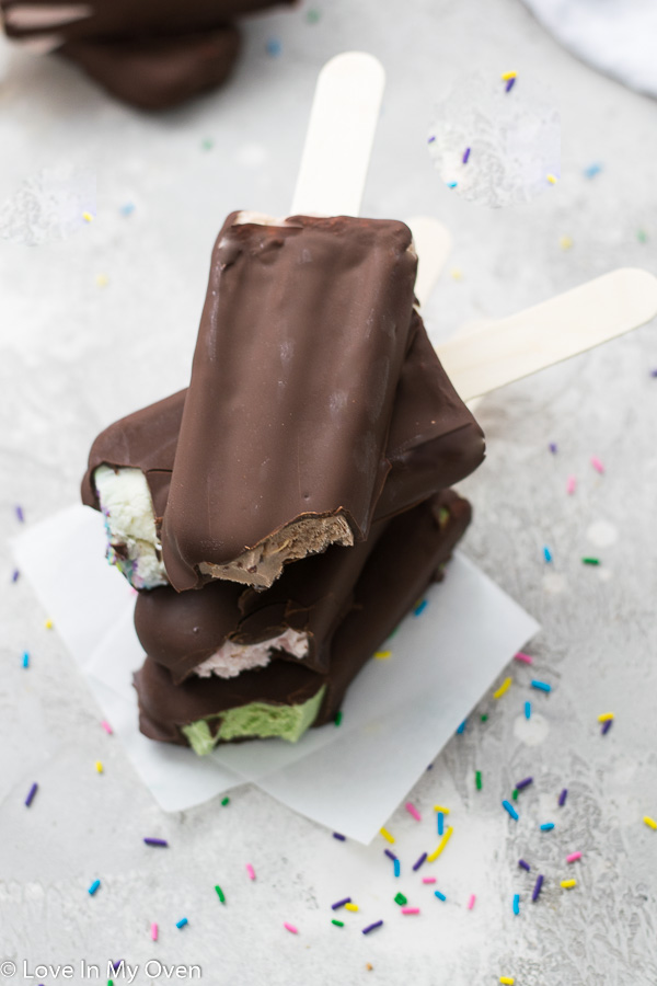 chocolate dipped ice cream bars