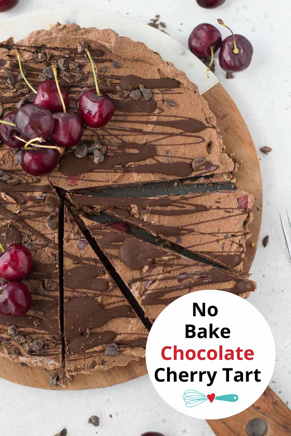 No-Bake Chocolate Cherry Tart