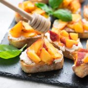 peach crostini