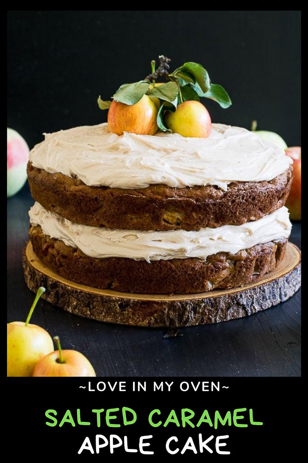 Salted Caramel Apple Cake