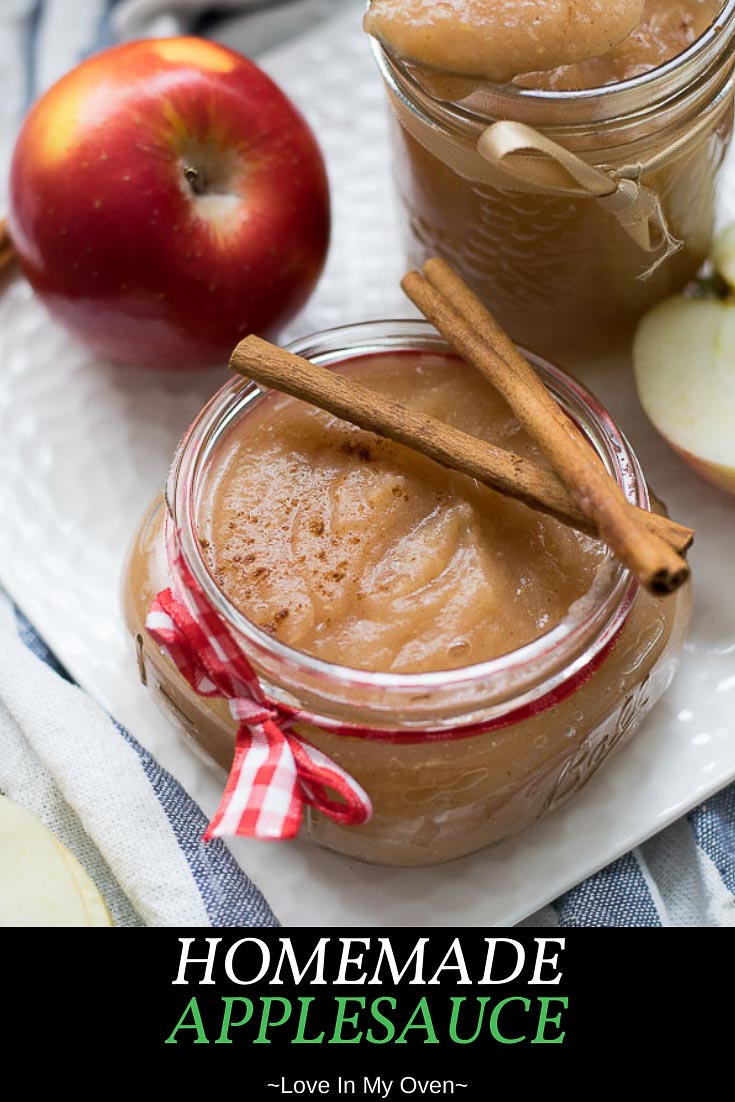 Homemade Unsweetened Applesauce