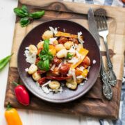 crispy sheet pan gnocchi