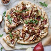 pear and goat cheese pizza