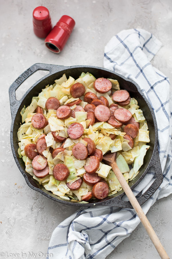 cabbage and sausage skillet