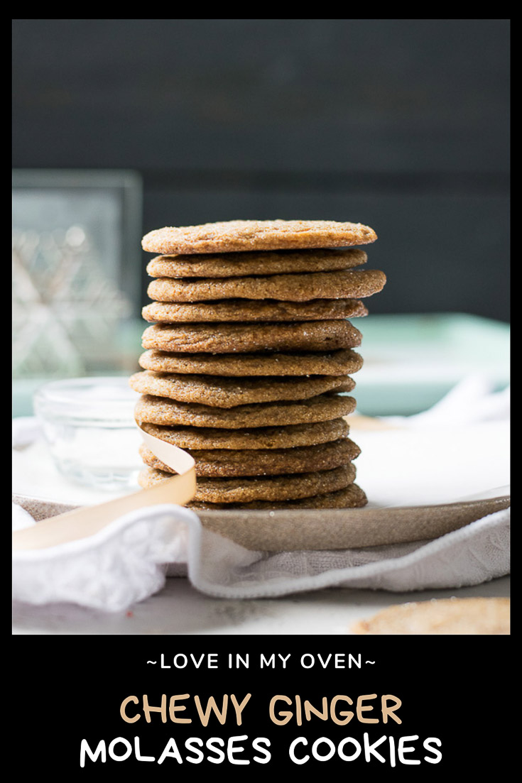 Chewy Ginger Molasses Cookies