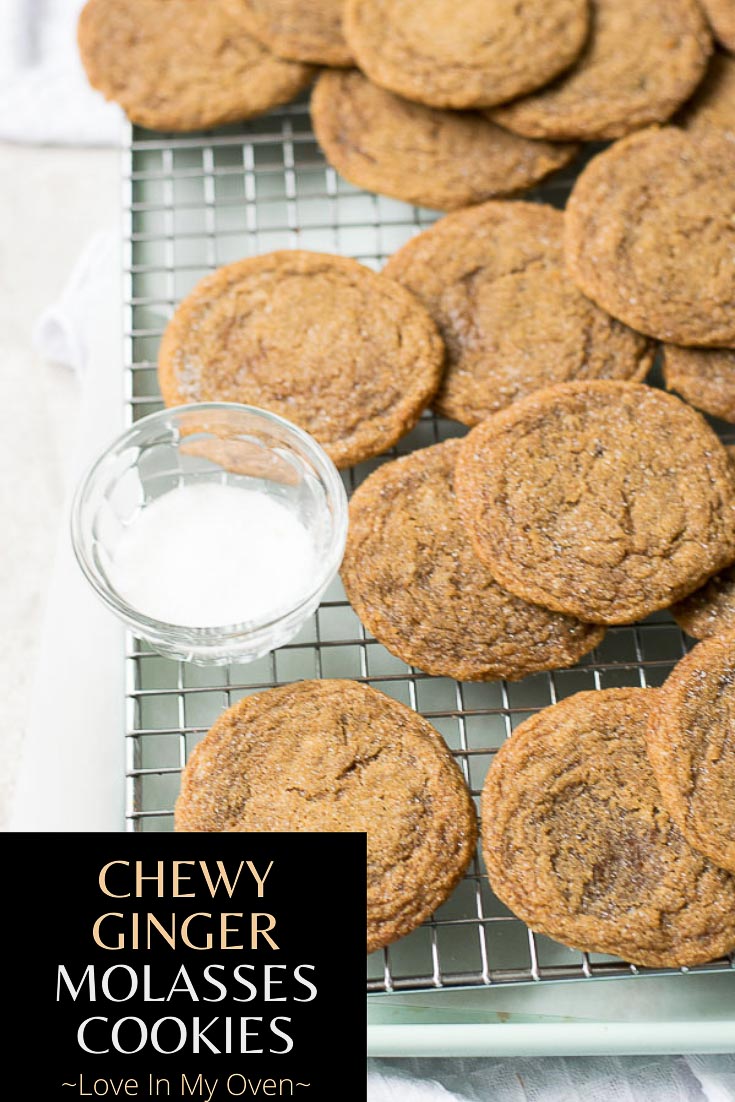 Chewy Ginger Molasses Cookies