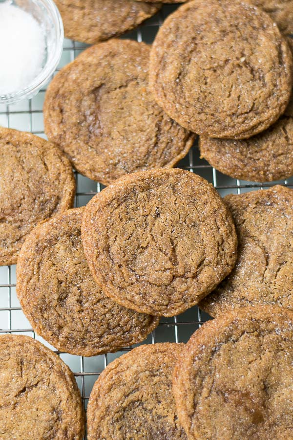 chewy ginger molasses cookies