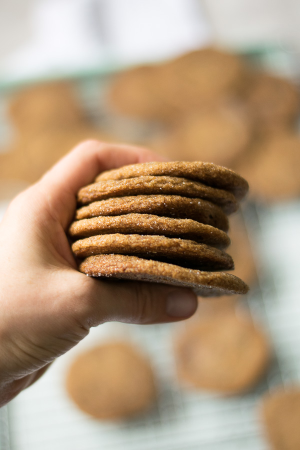 chewy ginger molasses cookies