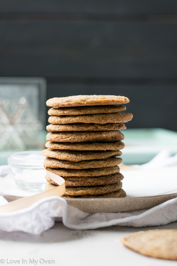 chewy ginger molasses cookies