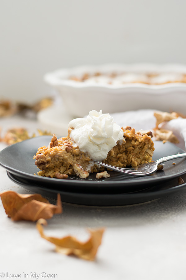 pumpkin pie baked oatmeal