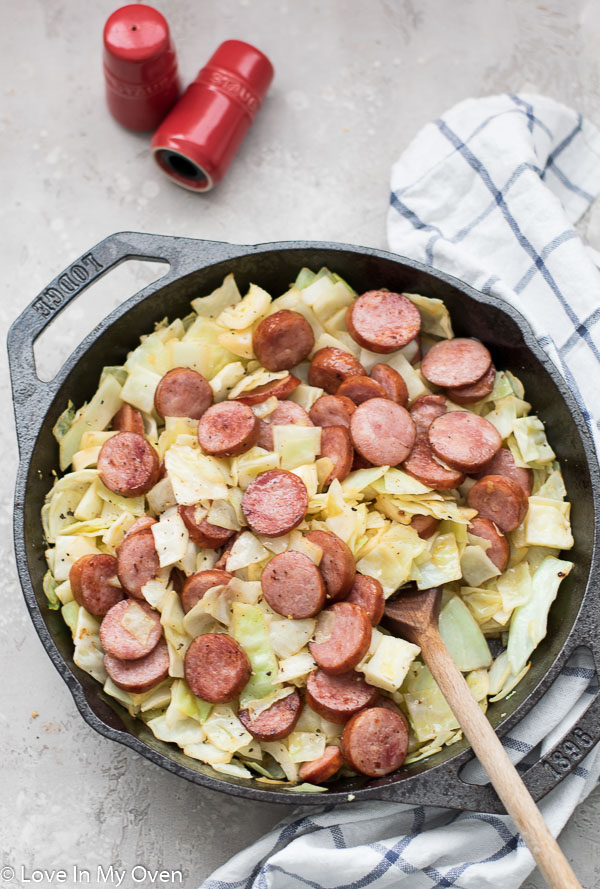 sausage and cabbage skillet