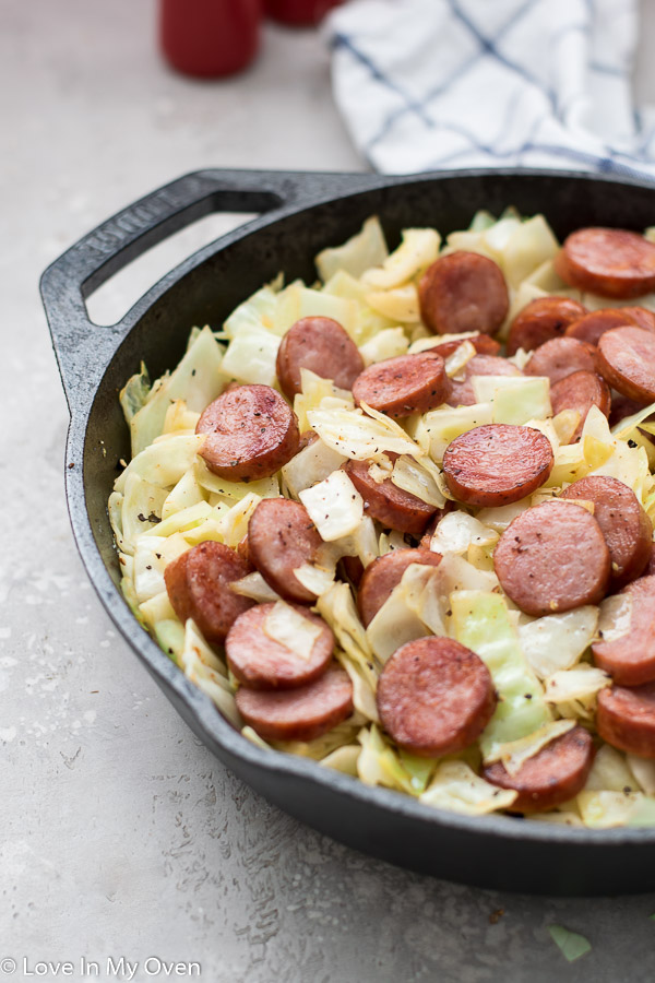 sausage and cabbage skillet