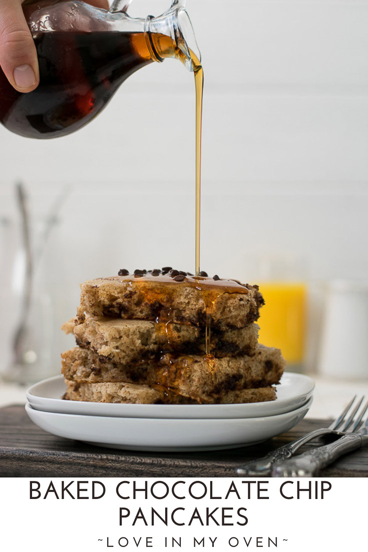 Chocolate Chip Baked Pancakes