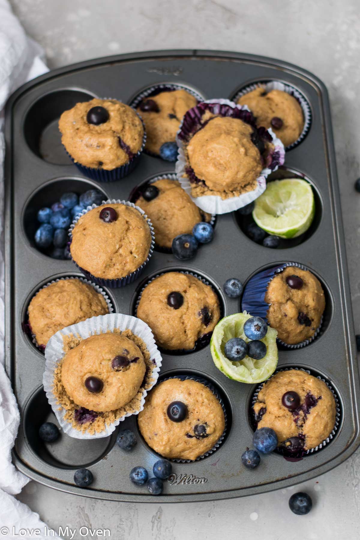 blueberry lime muffins