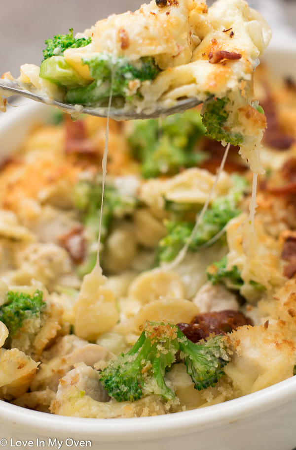 chicken and broccoli pasta bake