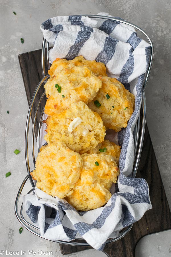 cheesy cornmeal drop biscuits
