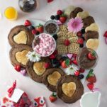heart shaped pancakesIn need of an idea for Valentine's Day breakfast? These double chocolate pancakes can easily be made into heart shaped pancakes for the day of love, or any other reason for celebration! // heart pancakes // double chocolate pancakes