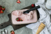 no-churn strawberry ice cream