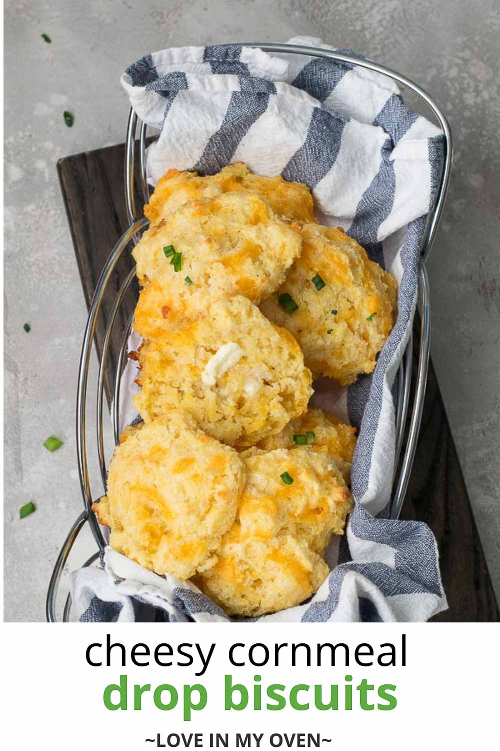 Cheesy Cornmeal Drop Biscuits