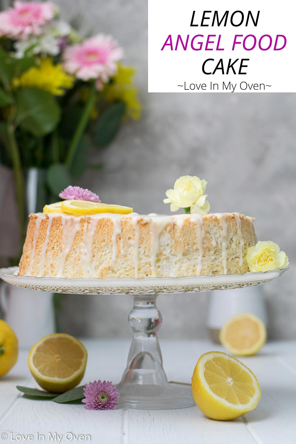 Lemon Angel Food Cake