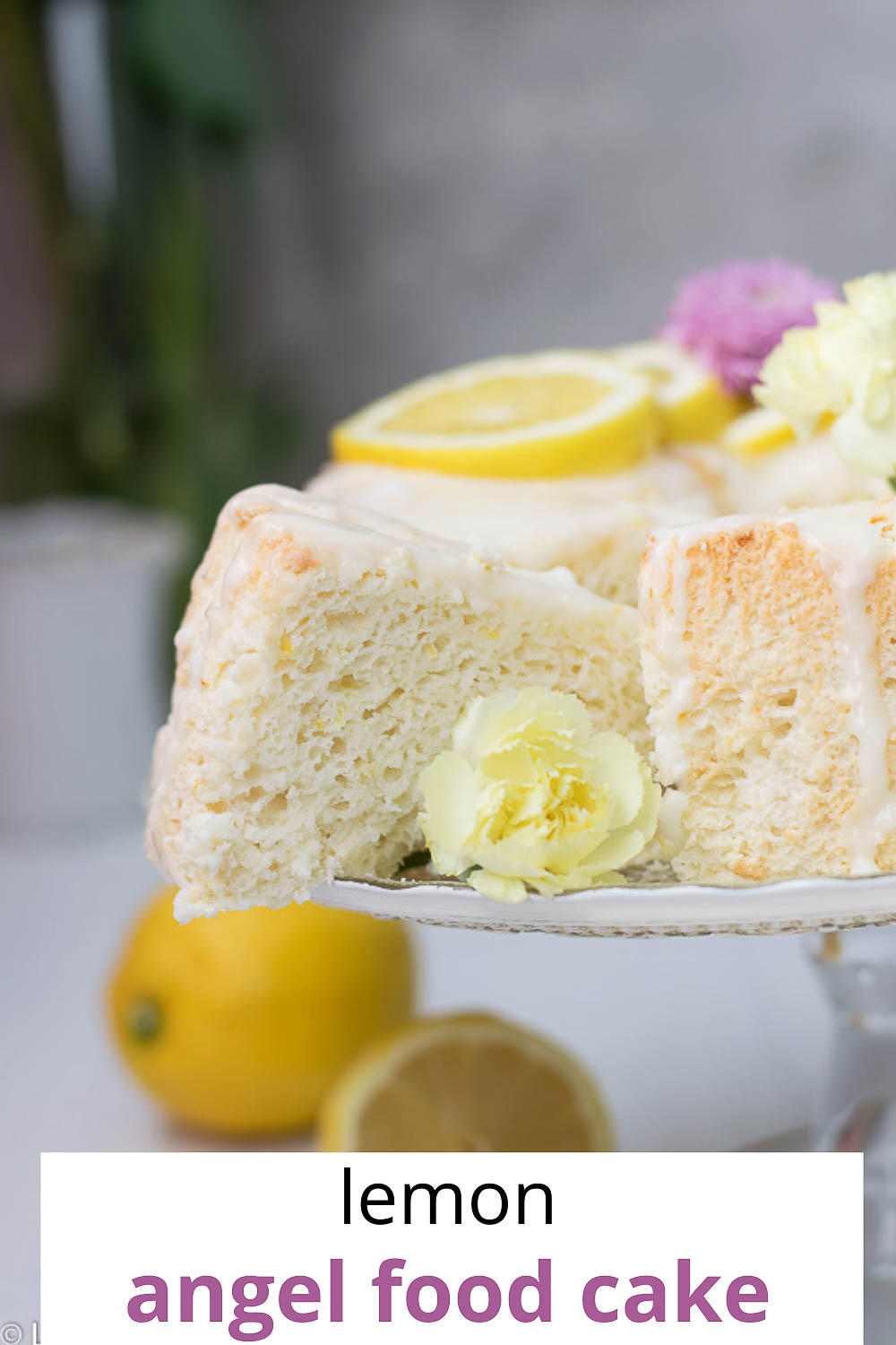 Lemon Angel Food Cake