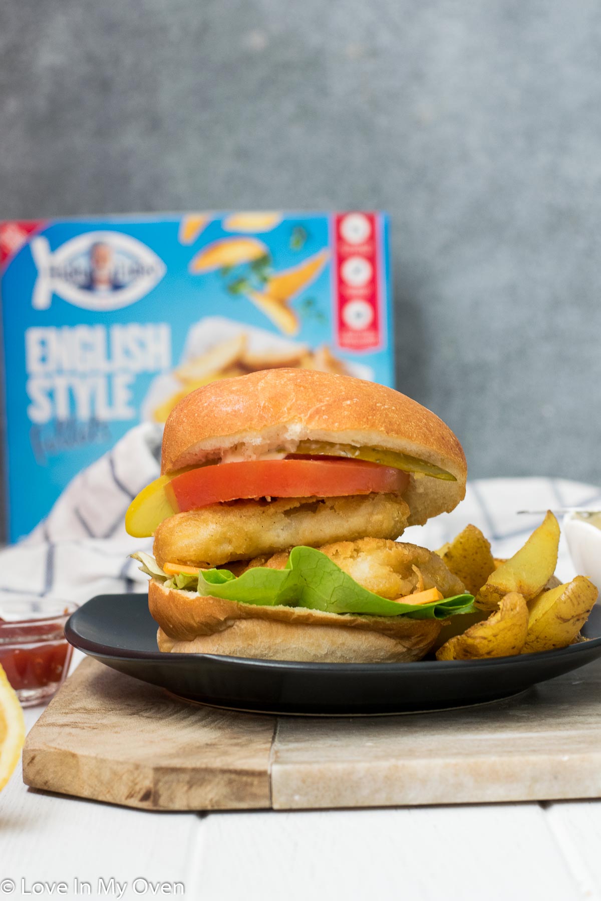 crispy fish burger