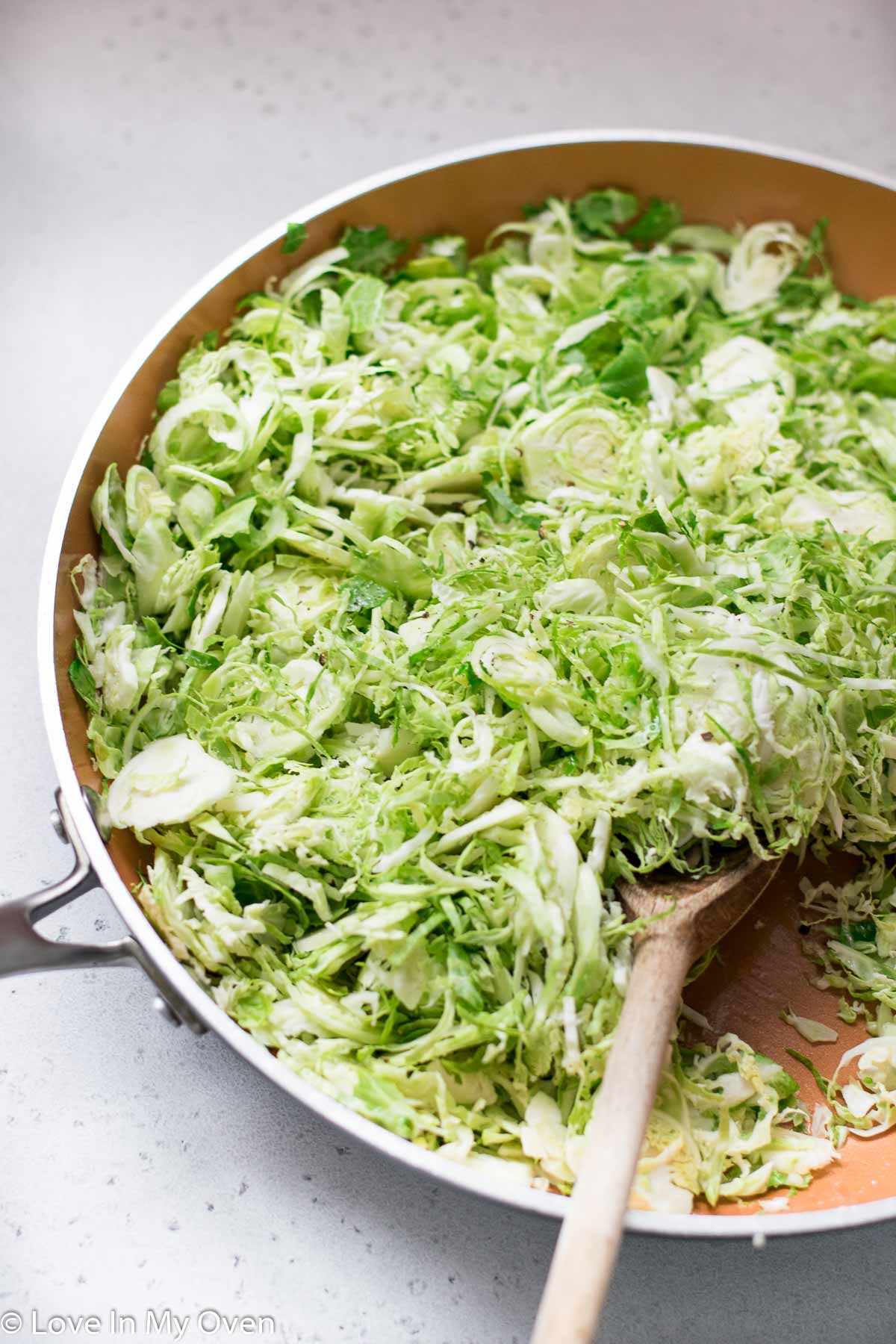 sautéed shredded brussels sprouts