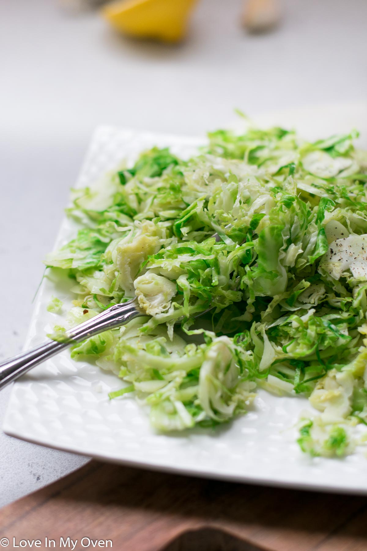 sautéed shredded brussels sprouts