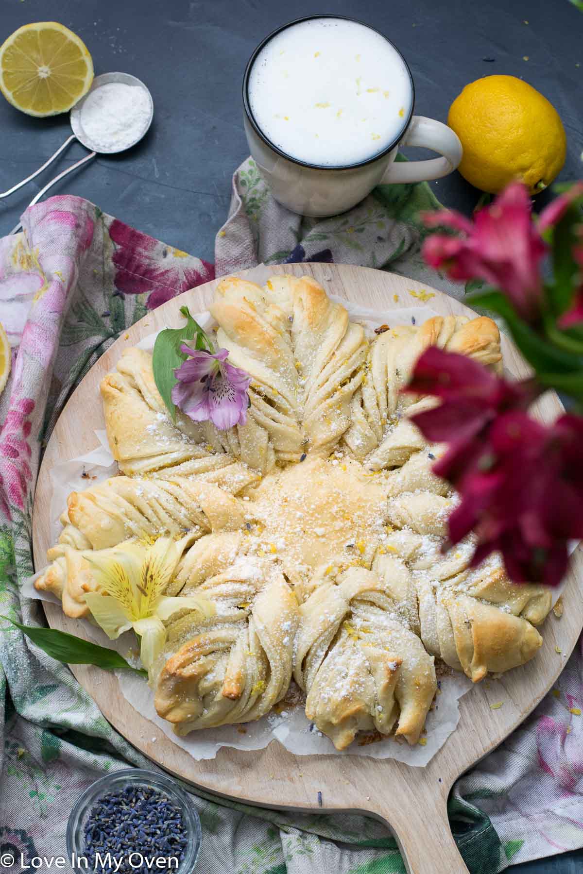 star lavender lemon bread