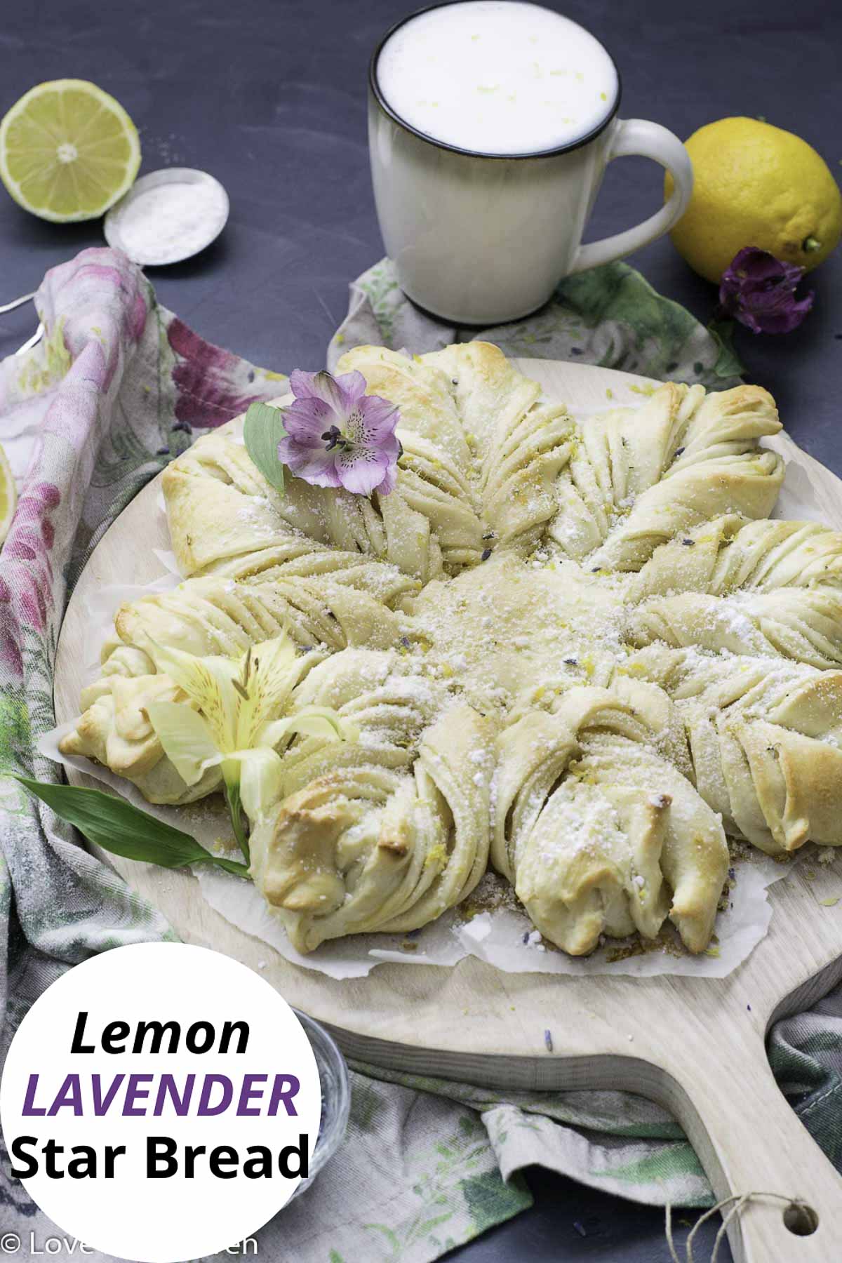 Star Lemon Lavender Bread