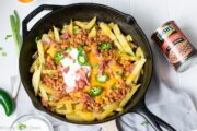 skillet loaded cheese fries