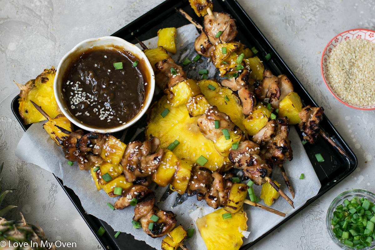 Hawaiian Chicken Skewers