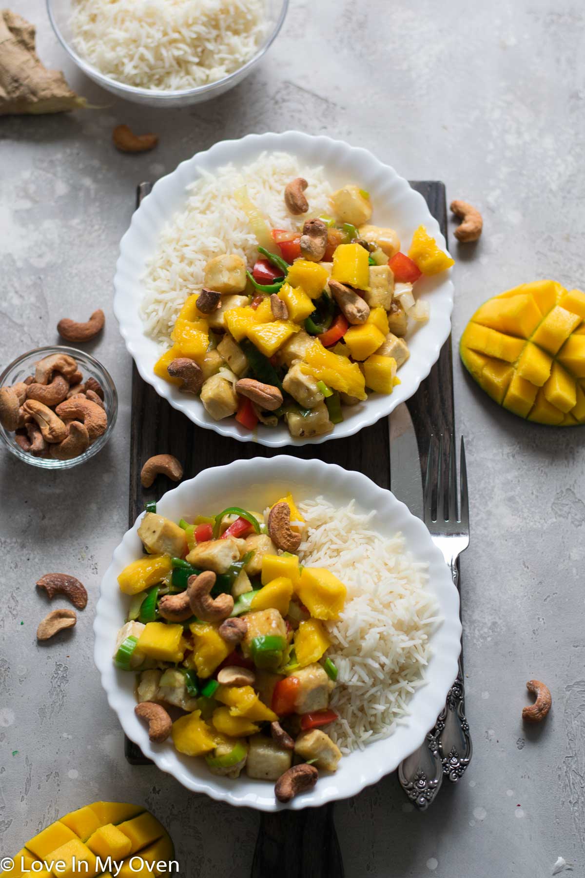 mango tofu stir fry