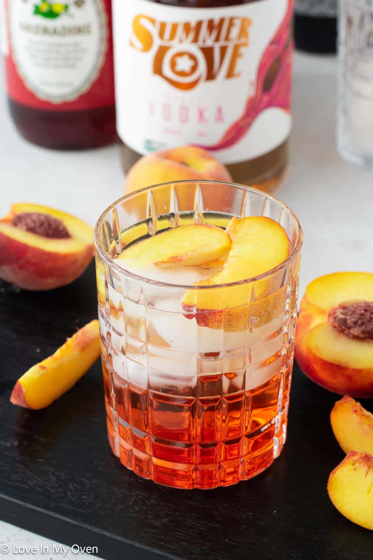 peach vodka cocktail