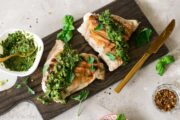 grilled turkey thighs with chimichurri