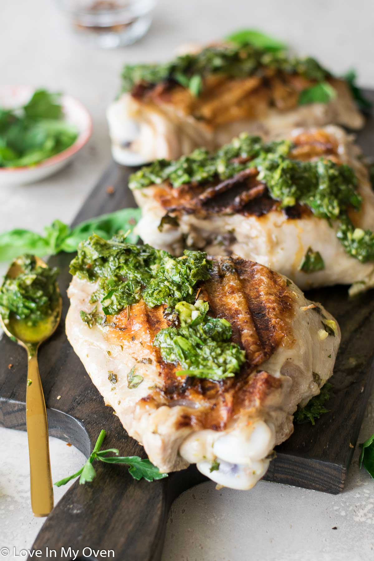 grilled turkey with chimichurri