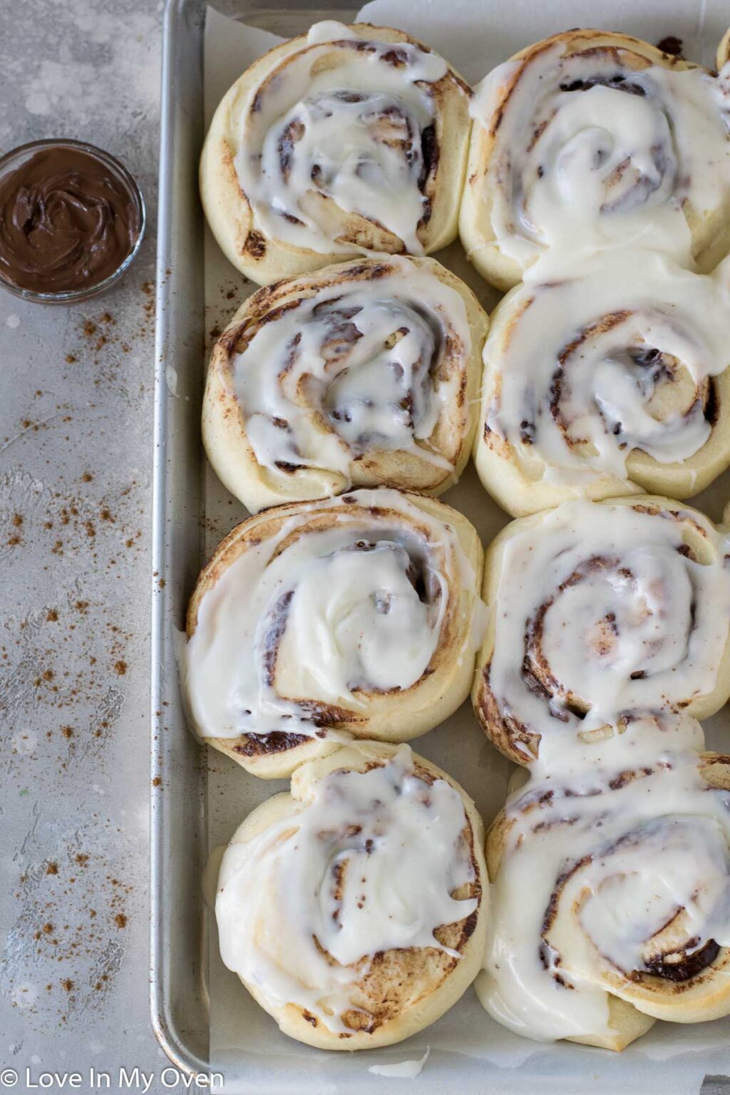 Nutella Cinnamon Rolls - Love In My Oven