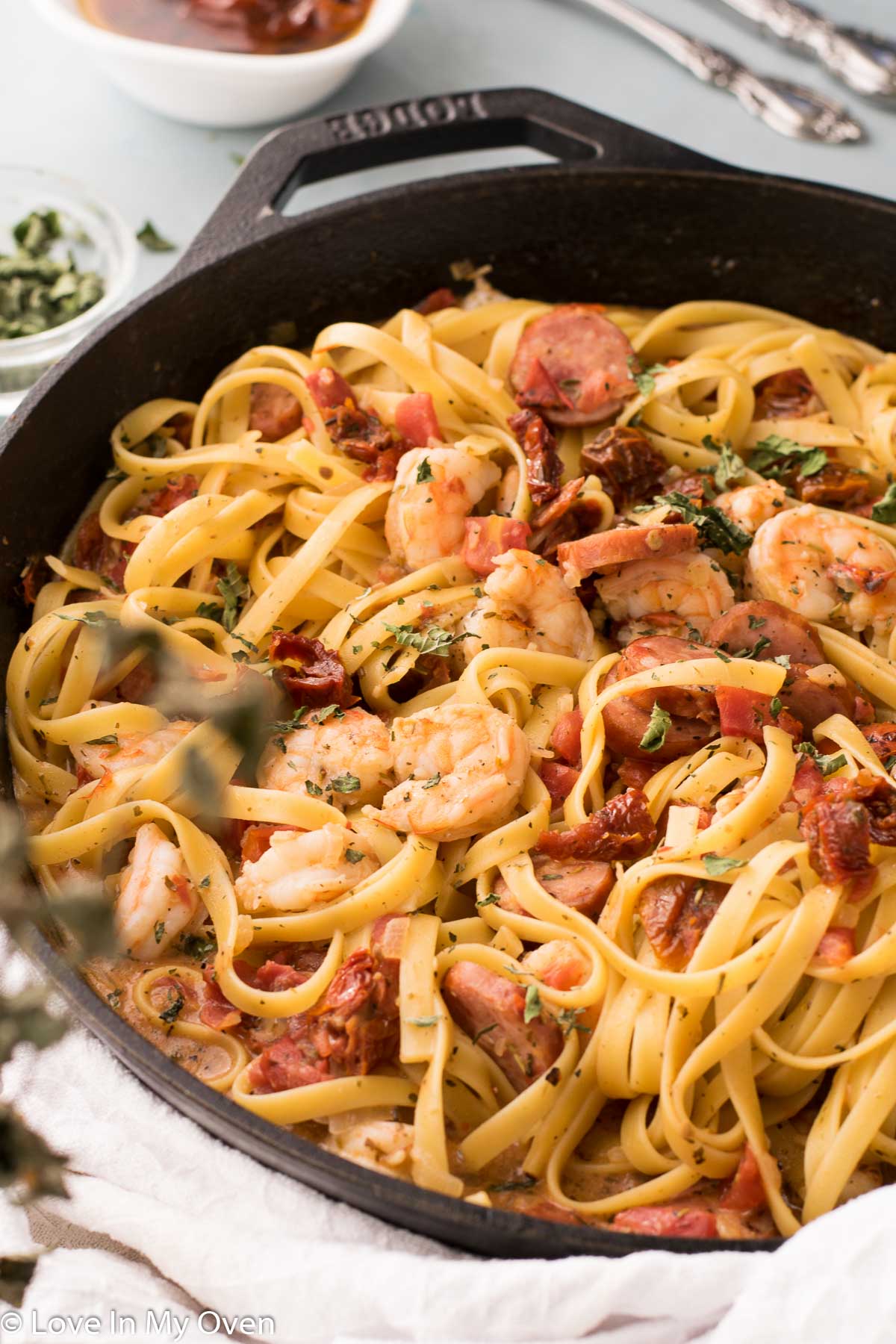 shrimp and sausage pasta