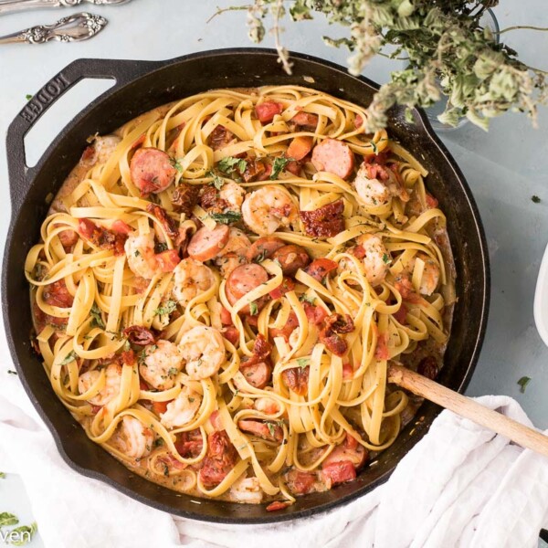 shrimp and sausage pasta