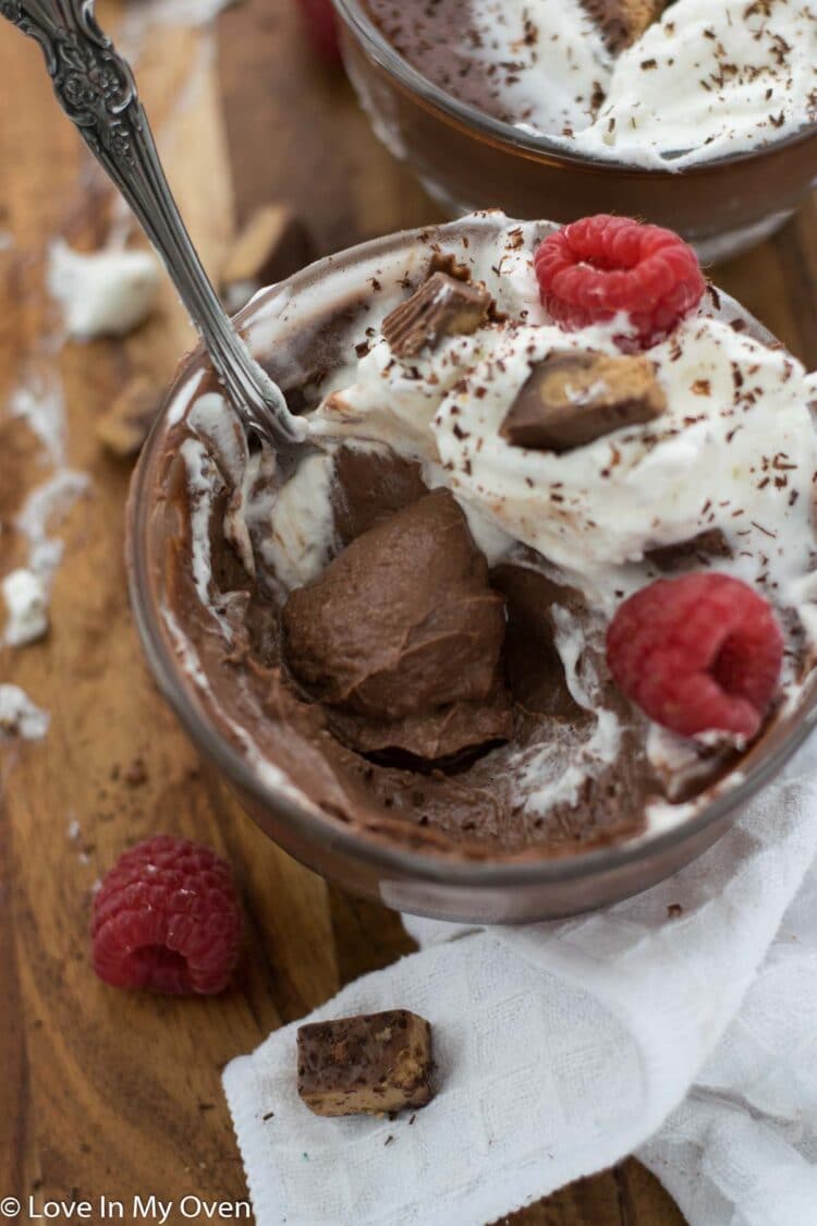 Vegan Chocolate Peanut Butter Pudding - Love In My Oven