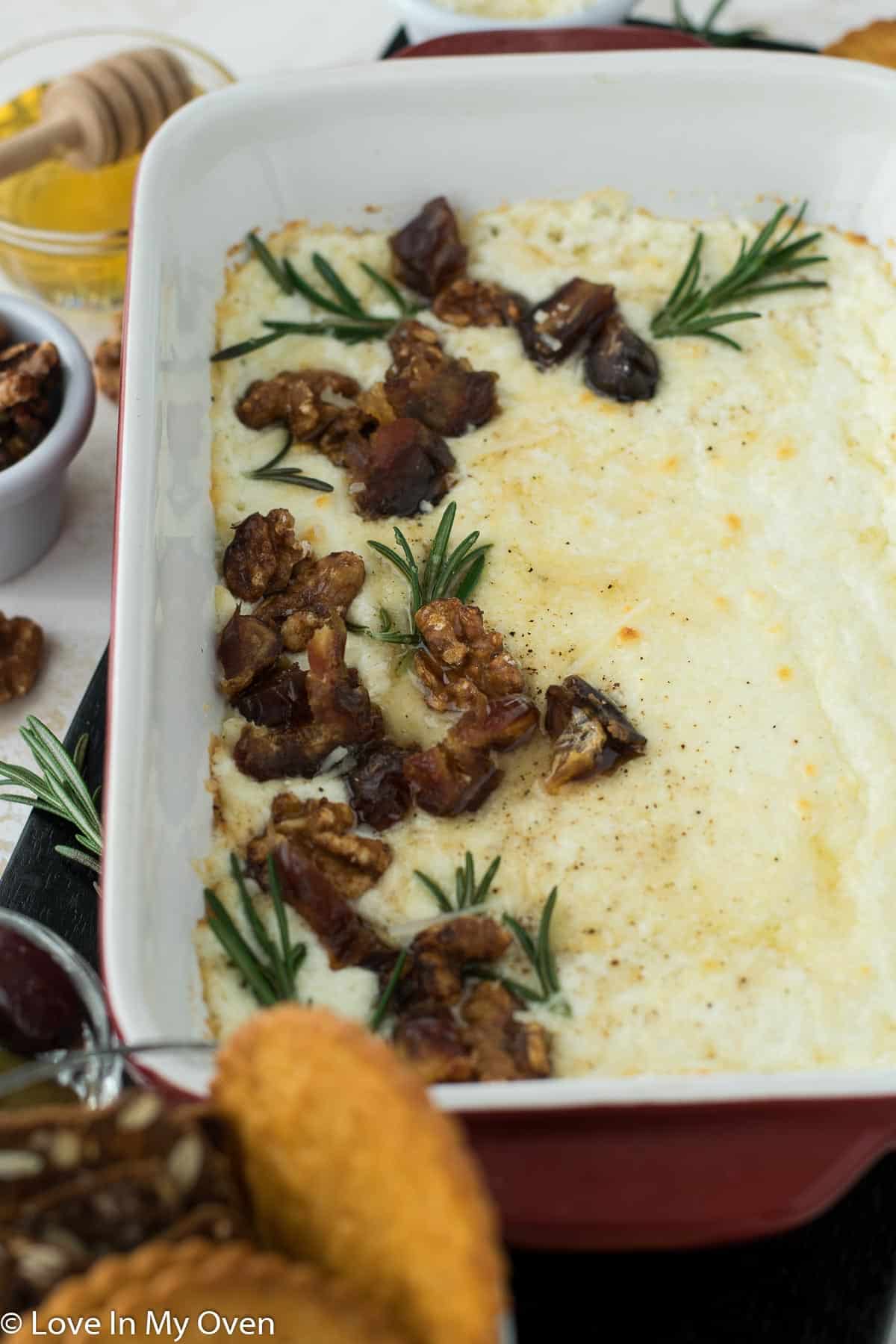 baked goat cheese dip