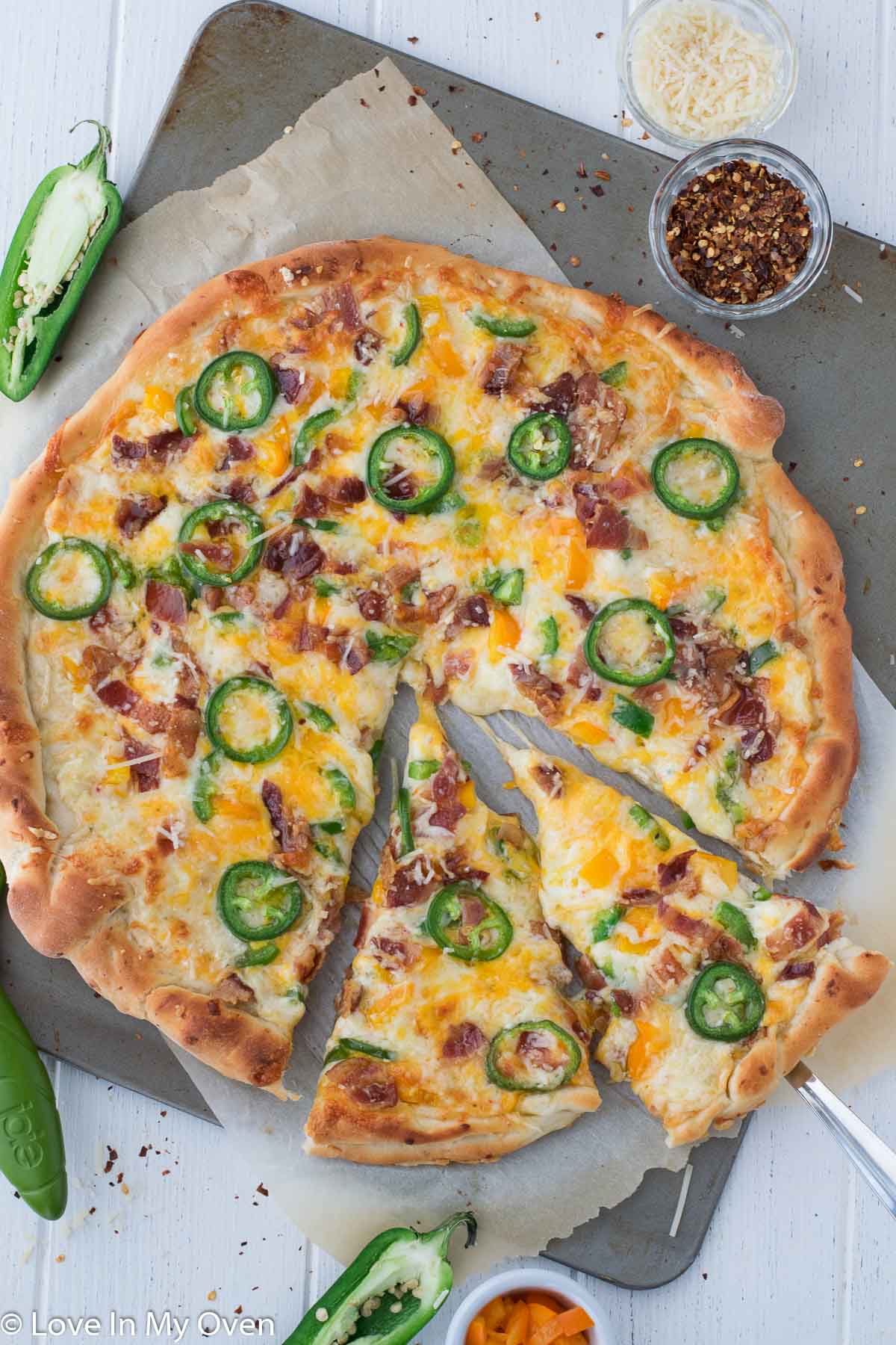 Jalapeno Popper Pizza - Love In My Oven | Billiger Montag