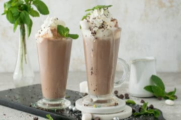 mint hot chocolate